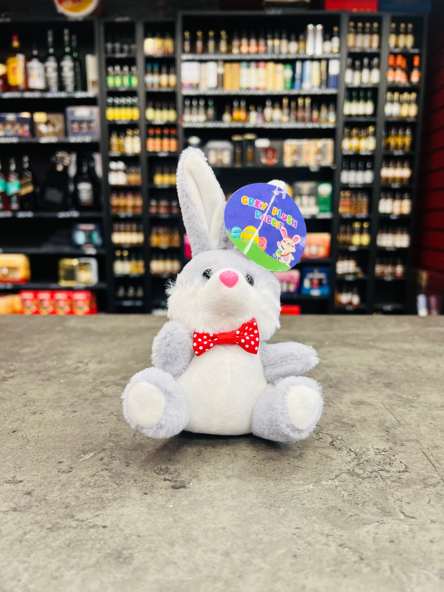 Grey Plush Rabbit 16cm