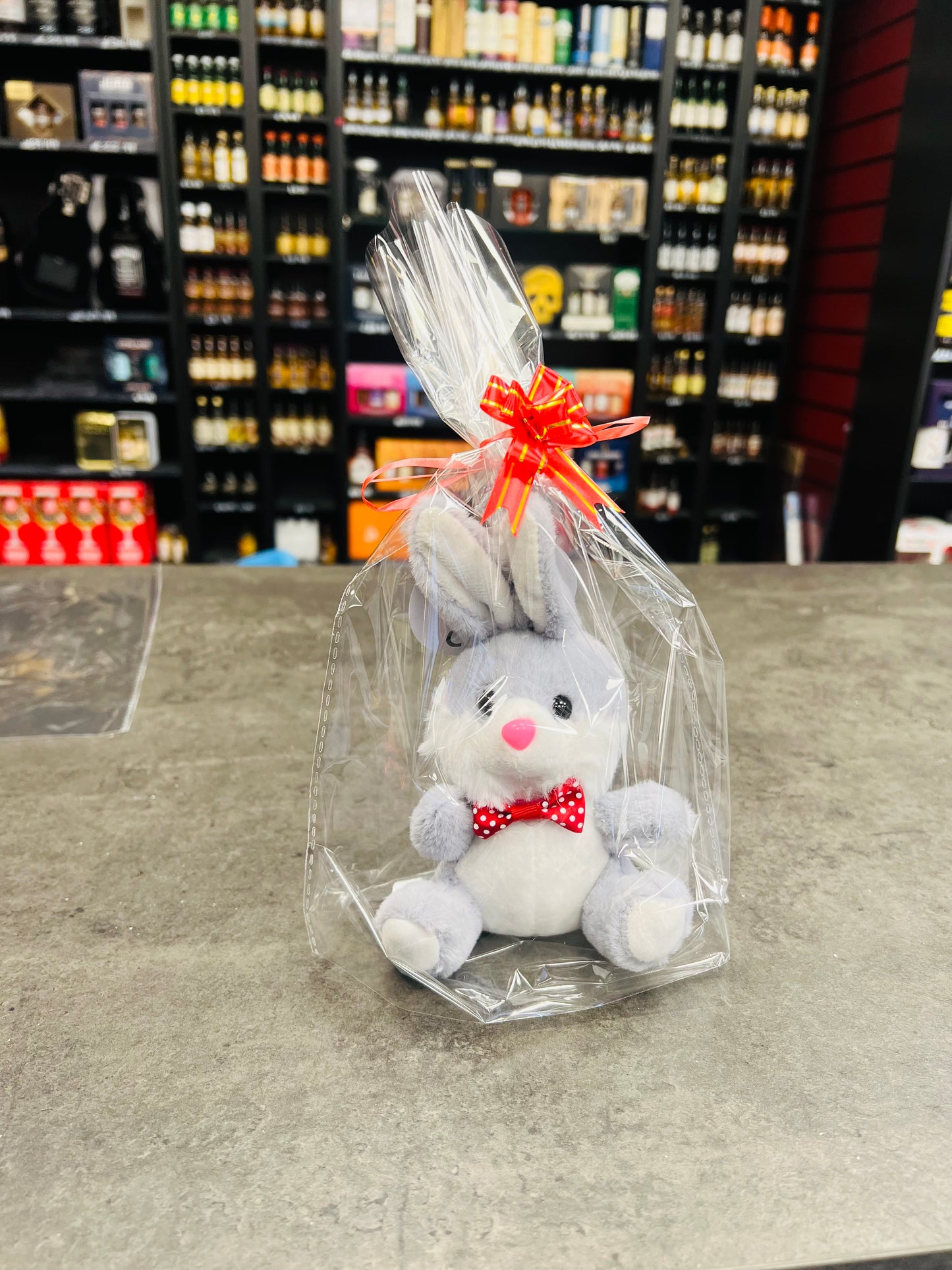 Grey Plush Rabbit 16cm