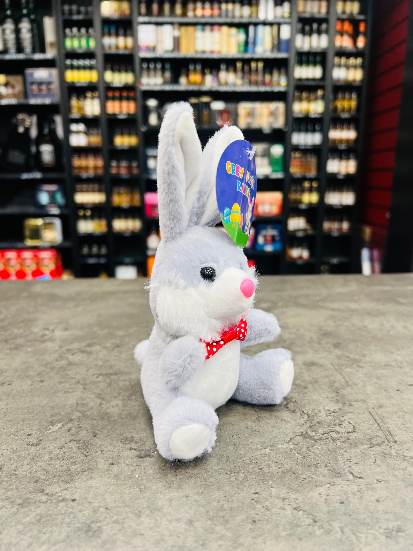 Grey Plush Rabbit 16cm