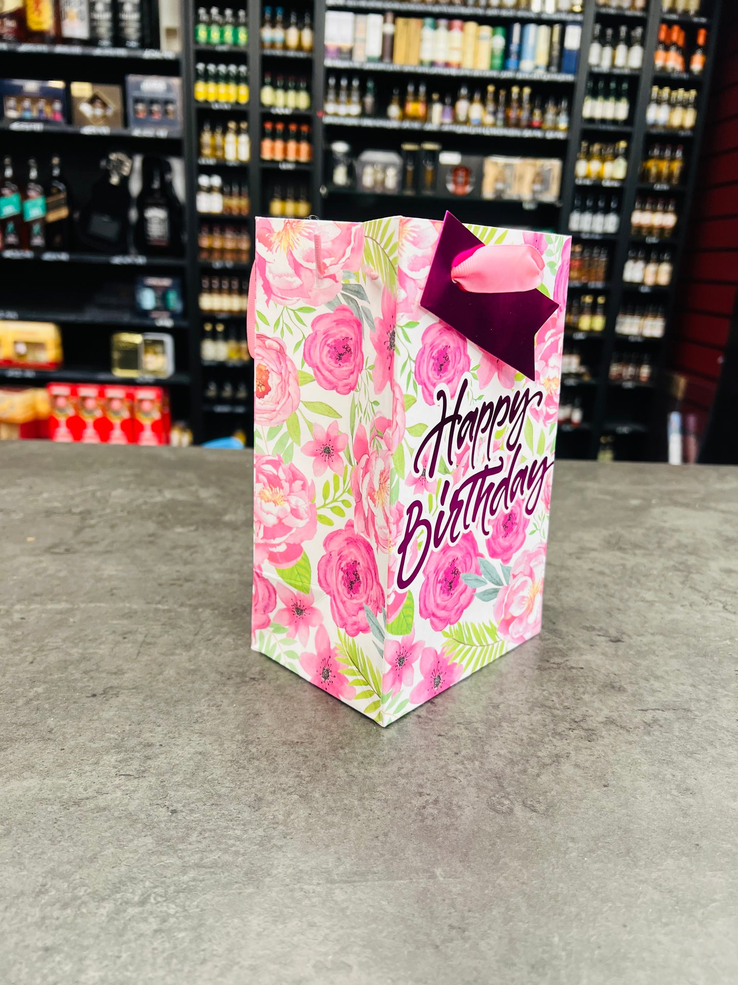 Pink Happy Birthday Gift Bag