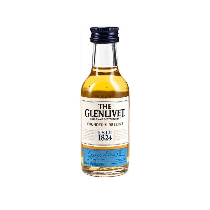 The Glenlivet Founder's Reserve Whiskey Miniature 5cl - The Tiny Tipple Drinks Company Limited