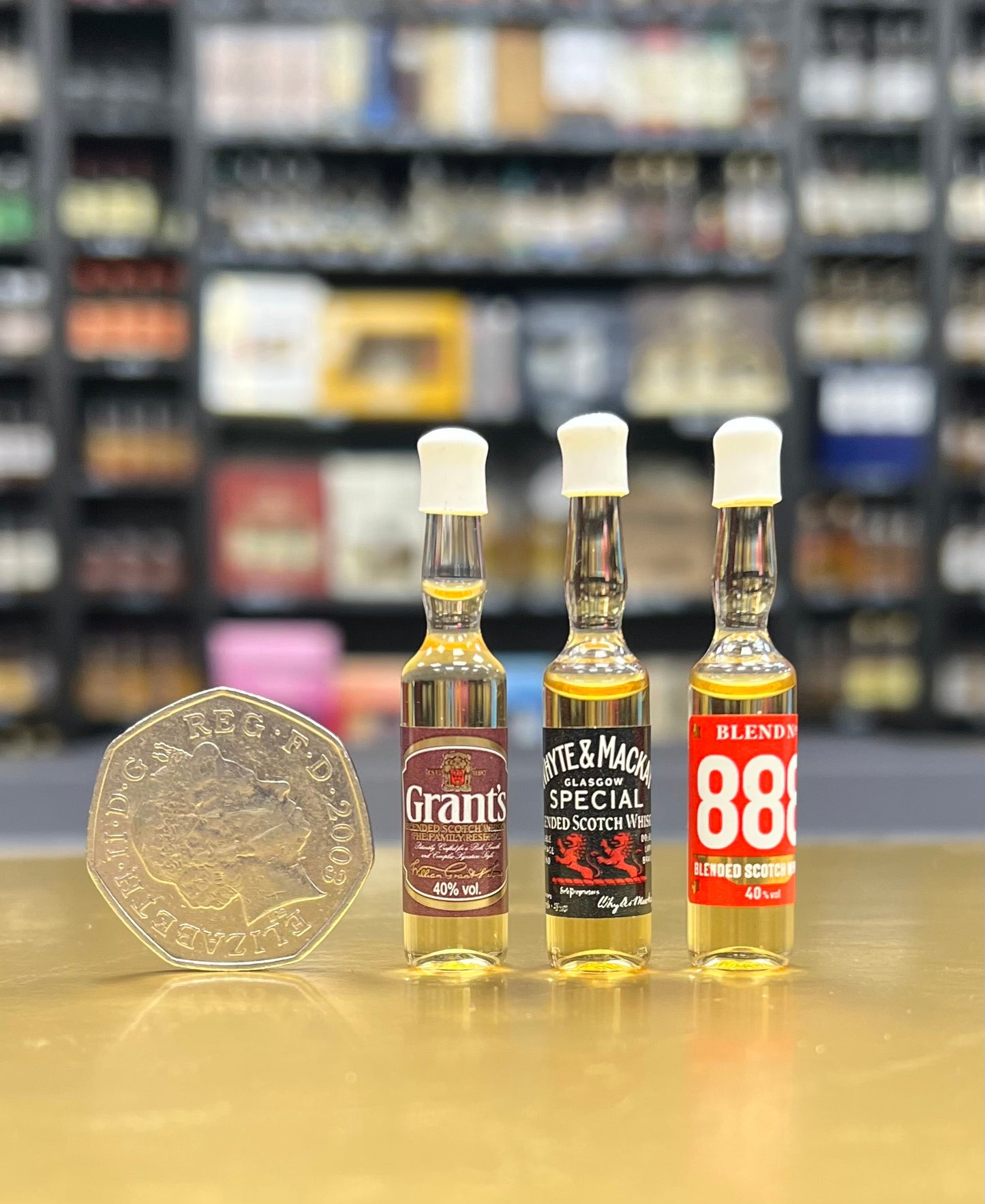 Worlds smallest  Blended Whiskies  x 3