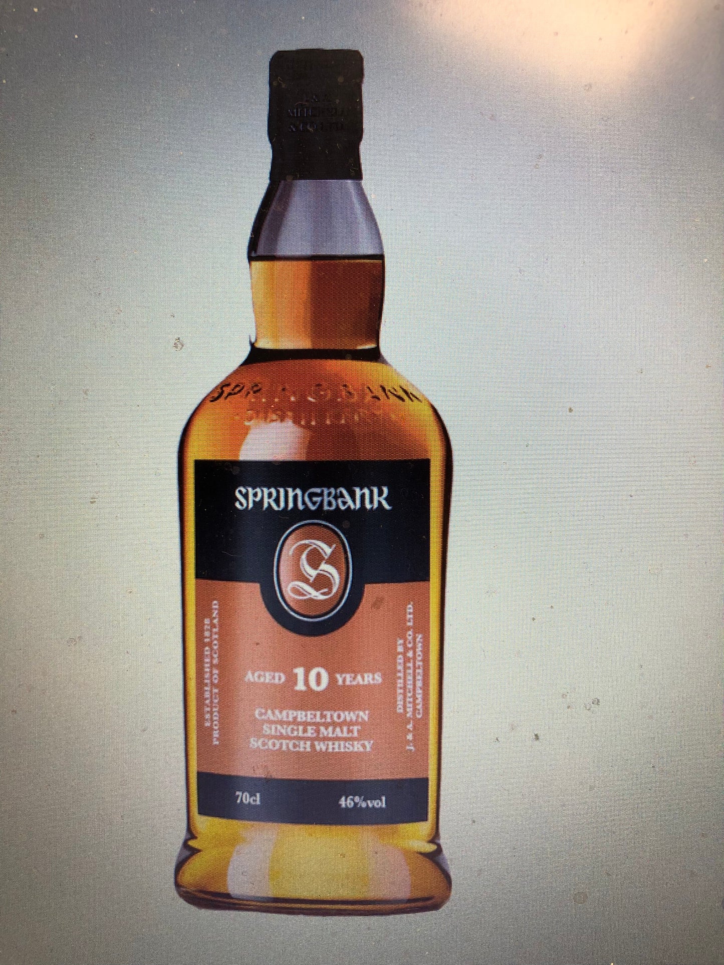 Springbank aged 10 years 70cl 46% ABV