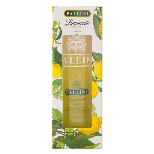 Pallini Limoncello 5cl Gift Pack with pallini branded glass