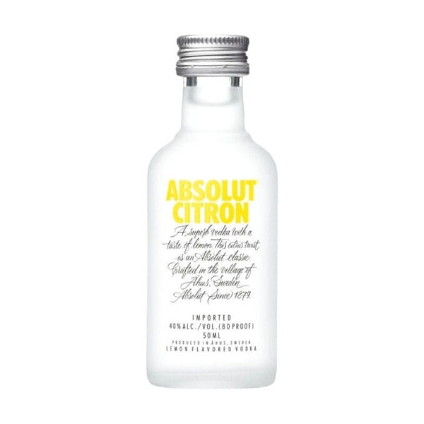 Absolut Citron Vodka Miniature 5cl - The Tiny Tipple Drinks Company Limited
