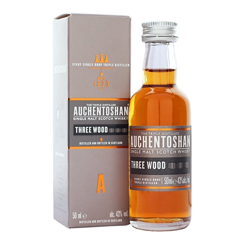 Auchentoshan Three Wood Whisky Miniature 5cl - The Tiny Tipple Drinks Company Limited