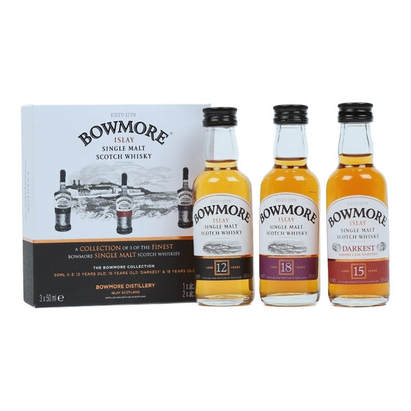 Bowmore Miniature Gift Pack 3 x 5cl - The Tiny Tipple Drinks Company Limited