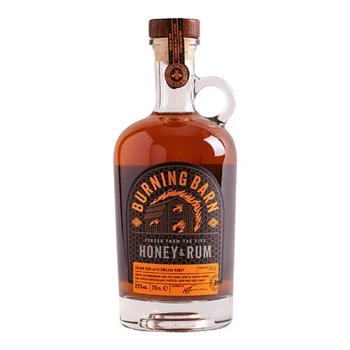 Burning Barn Honey & Rum Liqueur 5cl Miniature - The Tiny Tipple Drinks Company Limited