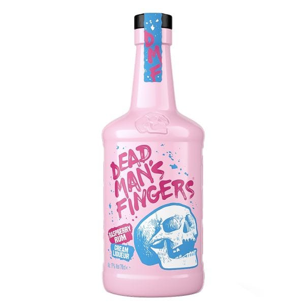 Dead Man's Fingers Raspberry Rum Cream Liqueur 70cl - The Tiny Tipple Drinks Company Limited