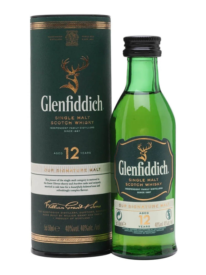 Glenfiddich 12 year Old Miniature 5cl (tubed) - The Tiny Tipple Drinks Company Limited