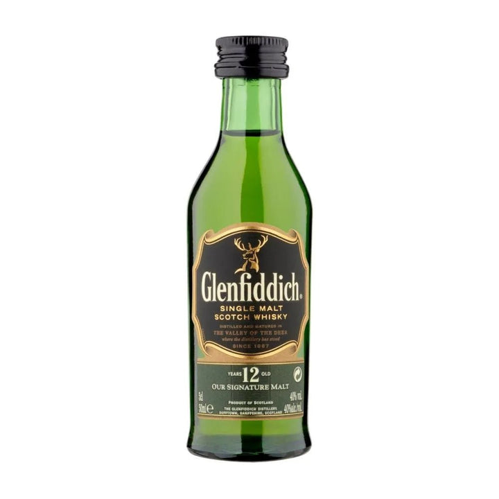 Glenfiddich 12 year Old Single Malt Whisky Miniature 5cl - The Tiny Tipple Drinks Company Limited