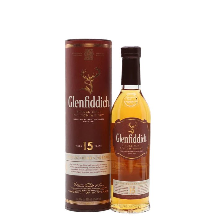 Glenfiddich 15 year old 20cl (tubed) - The Tiny Tipple Drinks Company Limited