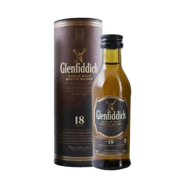 Glenfiddich 18 year Old Miniature 5cl (tubed) - The Tiny Tipple Drinks Company Limited