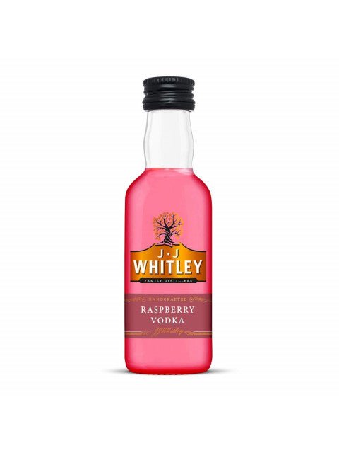JJ Whitley Raspberry Vodka Miniature 5cl - The Tiny Tipple Drinks Company Limited