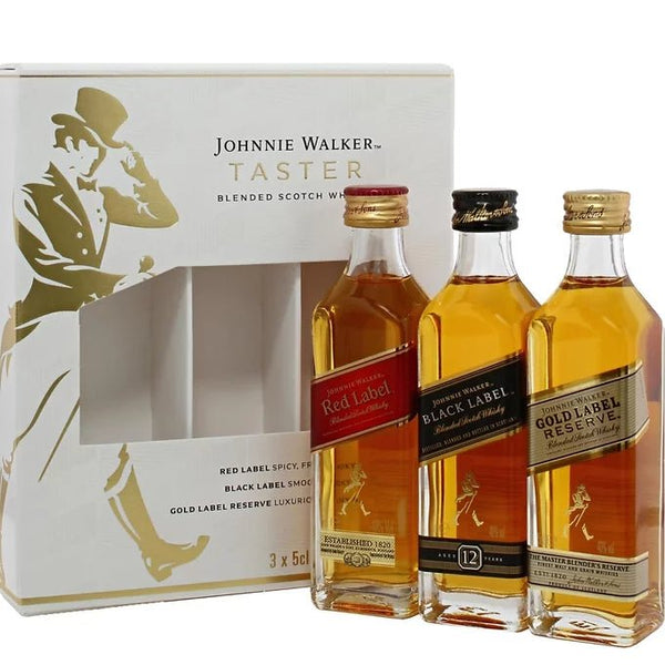 Johnnie Walker Taster 3 x 5cl Gift Pack - The Tiny Tipple Drinks Company Limited