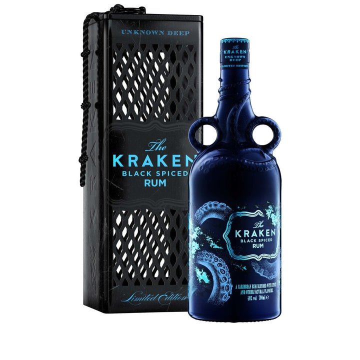 Kraken Black Spiced Rum Unknown Deep Bioluminescence Limited Edition 2021- 70cl - The Tiny Tipple Drinks Company Limited