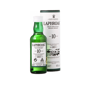 Laphroaig 10 Year Old 5cl Miniature (With Tube) - The Tiny Tipple Drinks Company Limited