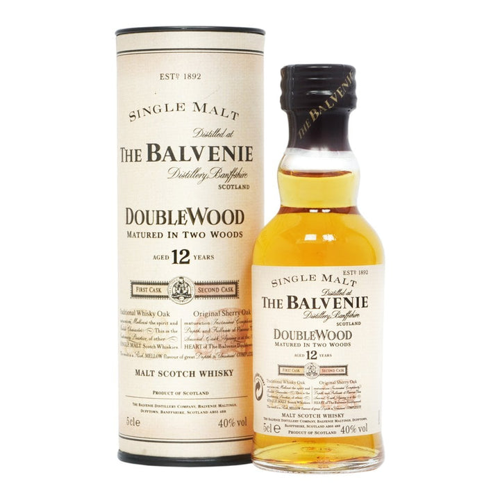 The Balvenie DoubleWood 12 Year 5cl (tubed) - The Tiny Tipple Drinks Company Limited