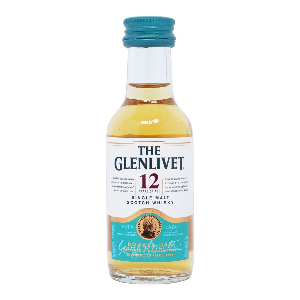 The Glenlivet 12 year Whisky Miniature 5cl - The Tiny Tipple Drinks Company Limited