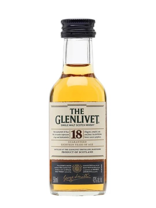The Glenlivet 18 year Old Whisky Miniature 5cl - The Tiny Tipple Drinks Company Limited
