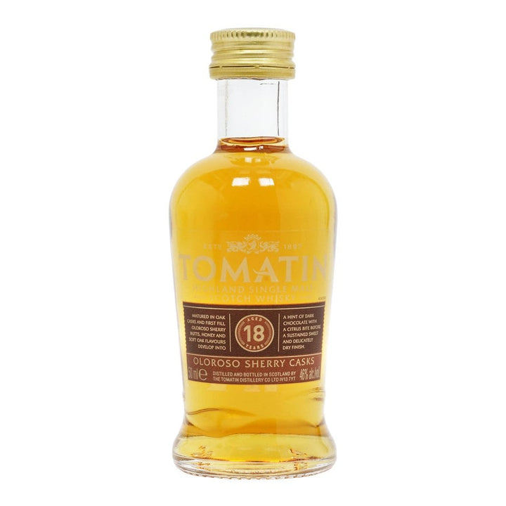 Tomatin 18 year Old Miniature 5cl - The Tiny Tipple Drinks Company Limited